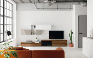 Salones: Muebles de salón, módulos TV, aparadores y vitrinas, mesas y sillas comedor, mesas de centro y auxiliares, estanterías, iluminación.