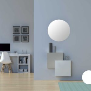 Mueble entrada minimalista cubos