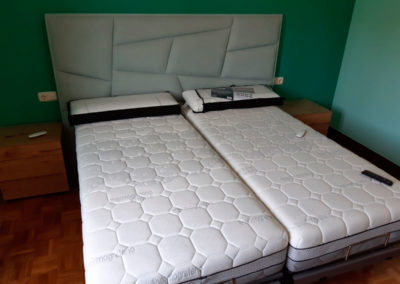 Dormitorio con camas articuladas